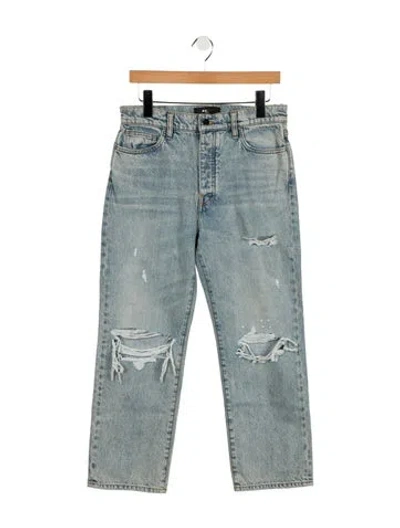 Pre-owned Amiri Mid-rise Straight Leg Jeans W/ Tags In Blue