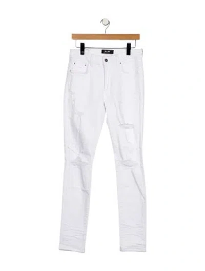 Pre-owned Amiri Mid-rise Straight Leg Jeans W/ Tags In Blue