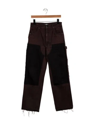 Pre-owned Amiri Mid-rise Straight Leg Jeans W/ Tags In Brown