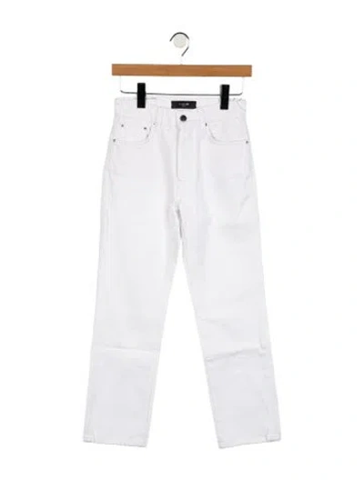 Pre-owned Amiri Mid-rise Straight Leg Jeans W/ Tags In White