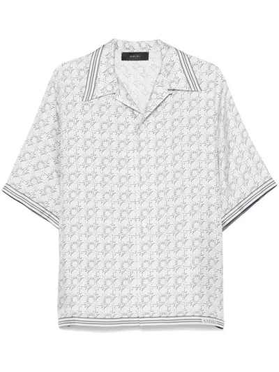 Amiri Mini Bowling Shirt For Men In Asphalt