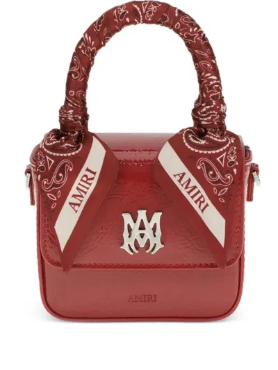 Amiri Mini Ma Shoulder Bag In Red