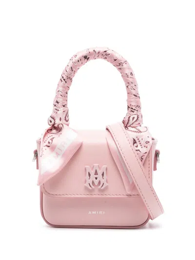 Amiri Mini Ma Tote Bag In Pink