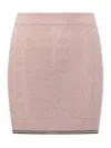 Amiri Pointelle-knit Mini Skirt In Pink