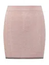 Amiri Pointelle-knit Mini Skirt In Pink