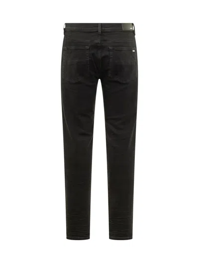 Amiri Mini Stack Jeans In Od Black