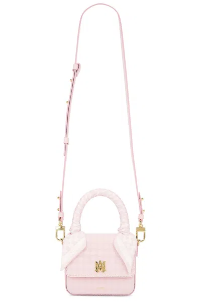 Amiri Mirco Top Handle Bag In Vintage Pink