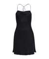 Amiri Monogram-pattern Mini Dress In Black