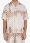 Amiri Monogram Shirt In Beige