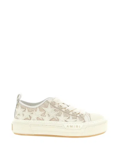 Amiri Monogram Star Court Sneakers In Neutral