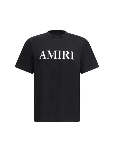 Amiri Cotton T-shirt With Logo Print In Black