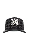 Amiri Monogrammed Logo Baseball Cap In Black