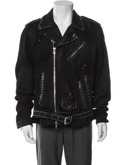 Pre-owned Amiri Moto Jacket In Black
