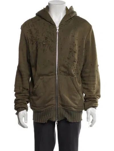 Pre-owned Amiri Moto Jacket In Green