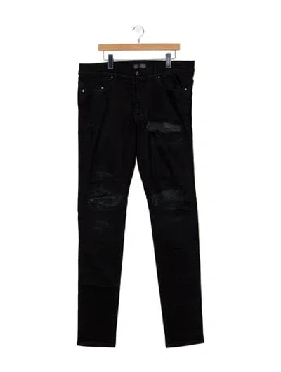 Pre-owned Amiri Moto Jeans In Black