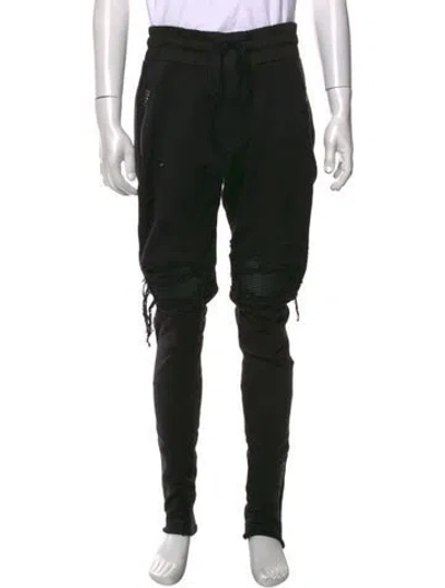 Pre-owned Amiri Moto Pants In Black