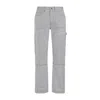 Amiri Striped Cotton Carpenter Pant In Black