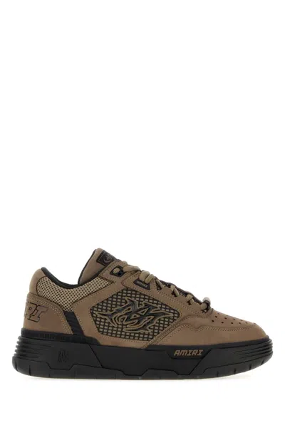 Amiri Mud Suede And Fabric Ma-94 Sneaker In Brown