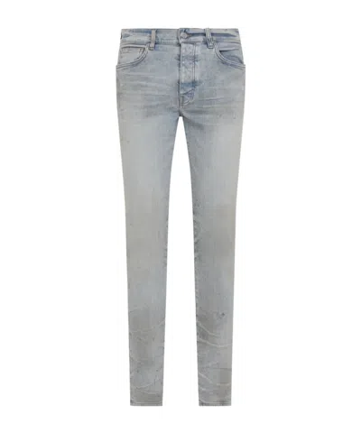 Amiri Multi-pocket Denim Trousers In Blue