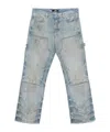Amiri Lightweight Distressed Carpenter Jeans In Blue