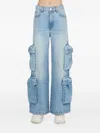 Amiri Multi-pocket Wide-leg Jeans In Blue