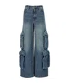 Amiri Baggy Cargo Jeans In Blue