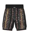 Amiri Braided Bandana Shorts In Black