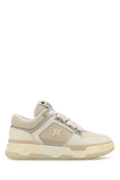 Amiri Multicolor Leather And Fabric Ma-1 Sneakers In Beige