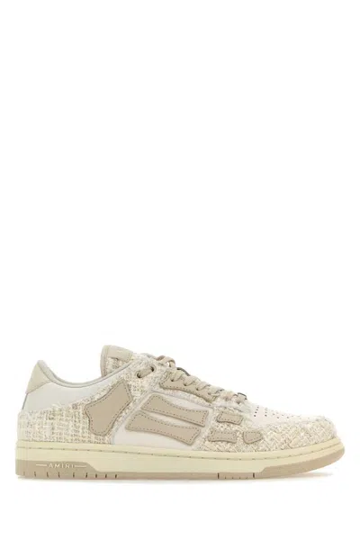 AMIRI MULTICOLOR LEATHER AND FABRIC SKEL SNEAKERS