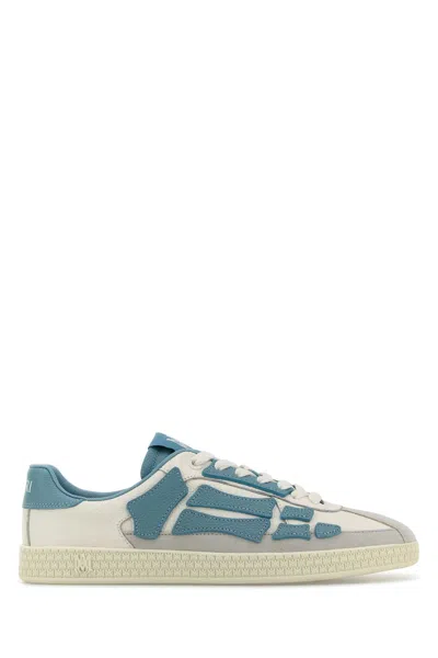 スニーカー AMIRI MULTICOLOR LEATHER AND SUEDE PACIFIC BONES SNEAKERS Amiri Multicolor Leather And Suede Pacific Bones Sneakers In