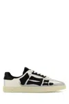 Amiri Multicolor Leather And Suede Pacific Bones Sneakers In Neutral