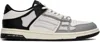 Amiri Multicolor Two-tone Skel Top Low Sneakers In Black White Grey