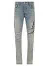 Amiri Blue Ma Music Note Skinny Jeans