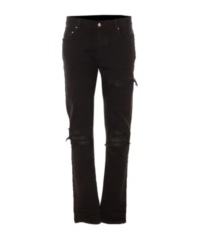 Amiri Mx 1 Distressed Skinny Jeans In Black