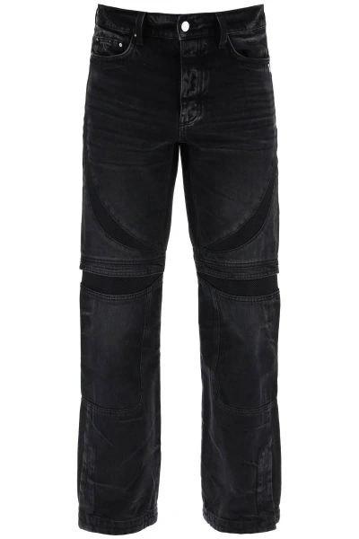 Amiri Mx-3 Jeans With Mesh Inserts In Blue
