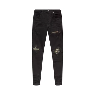 Pre-owned Amiri Mx1 Camo Jean 'black'
