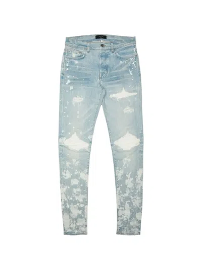 Amiri Mx1 Distressed Jeans In Blue