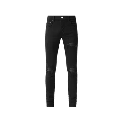 Amiri Mx1 Distressed Skinny Jeans In Black