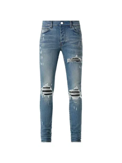 Amiri Mx1 Distressed-effect Jeans In Blue