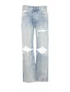 Amiri Straight Leg Mid-rise Distressed Trousers