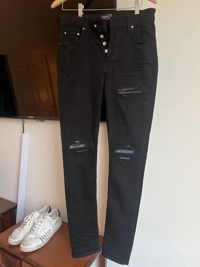 Pre-owned Amiri Mx1 Jeans In Black