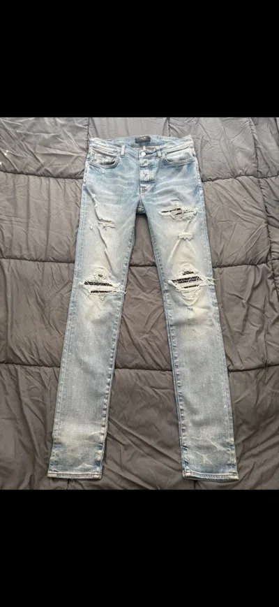 Pre-owned Amiri Mx1 Jeans In Blue