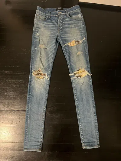 Pre-owned Amiri Mx1 Jeans In Blue