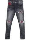 Amiri Belt-loop Jeans In Grey