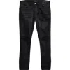 Amiri Skinny Jeans With Distressed Detailing And Five Pockets In Black