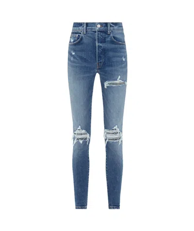 Amiri Mx1 Mid-rise Skinny Jeans In Blue