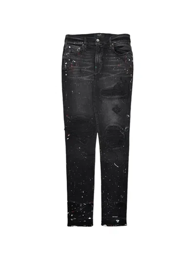 Amiri Mx1 Painted Jeans In Black