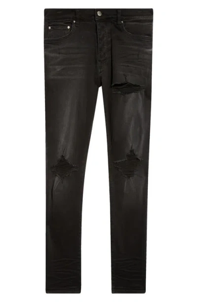 Amiri Mx1 Ripped Skinny Jeans In Vintage Black