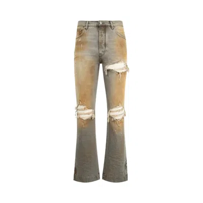 Pre-owned Amiri Mx1 Straight Flare Jean 'rust Indigo' | Blue | Men's Size 38