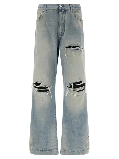 Amiri Mx1 Straight Flare Jeans Light Blue
